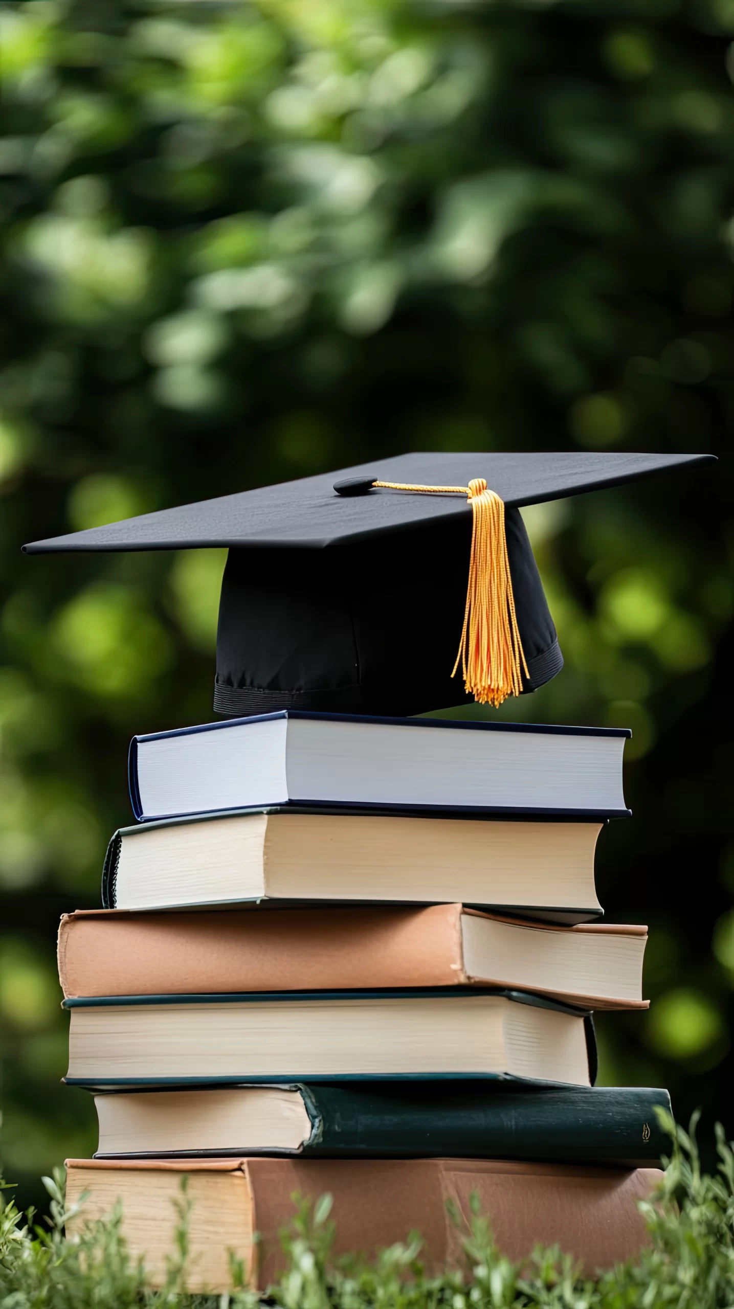 Vecteezy a graduation cap sits on top of a stack of books 56369082 copy scaled